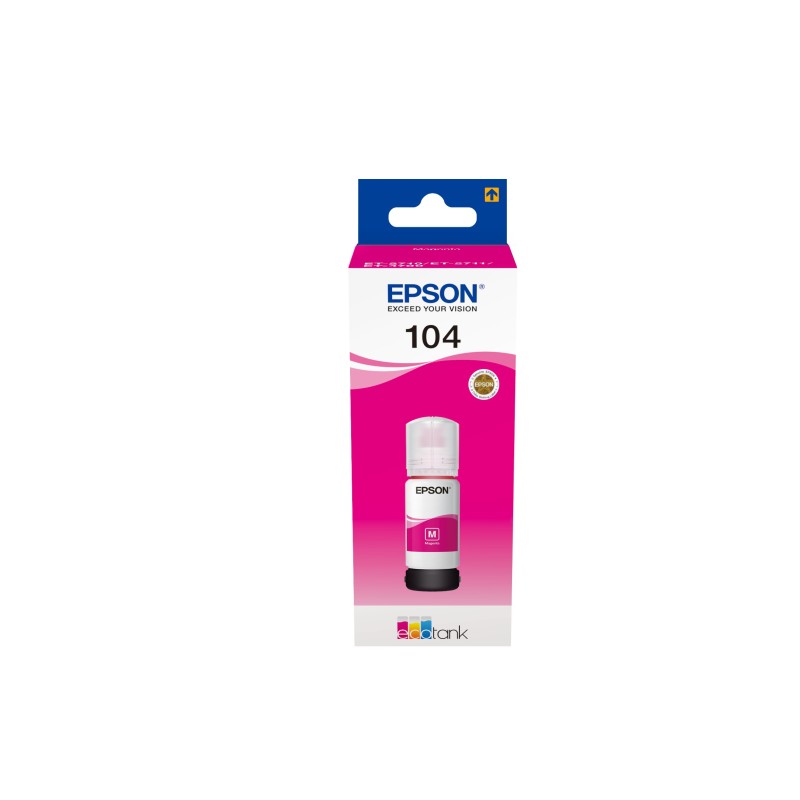 Epson C13T00P340 Original Tintenbehälter 104 Magenta EcoTank